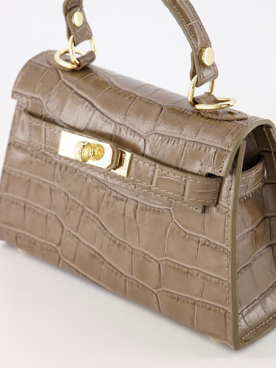Tas Lore Croco | Taupe