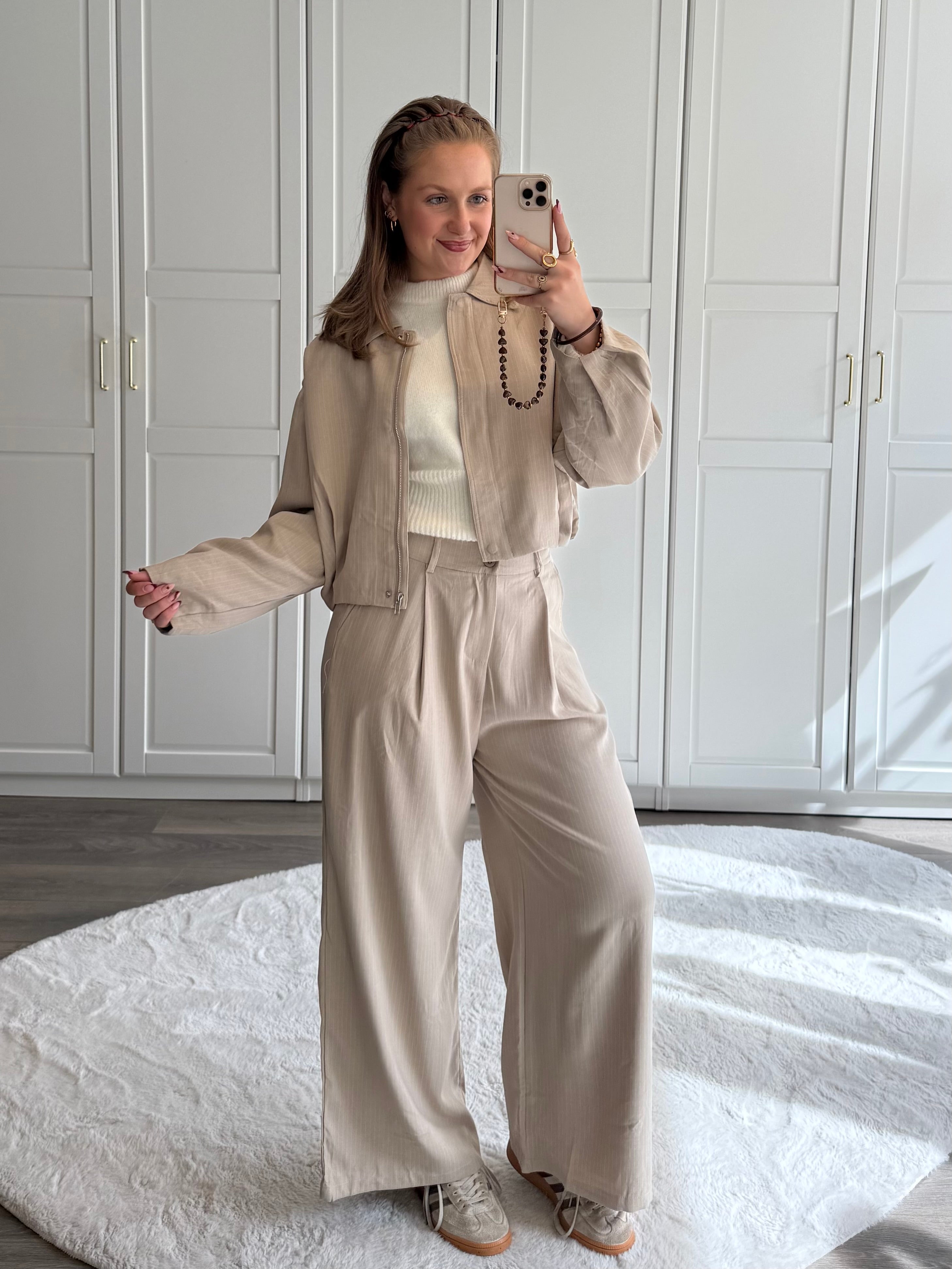 Jas Lisa Striped | Beige