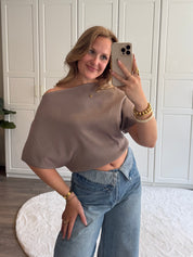 Top Leanne | Taupe