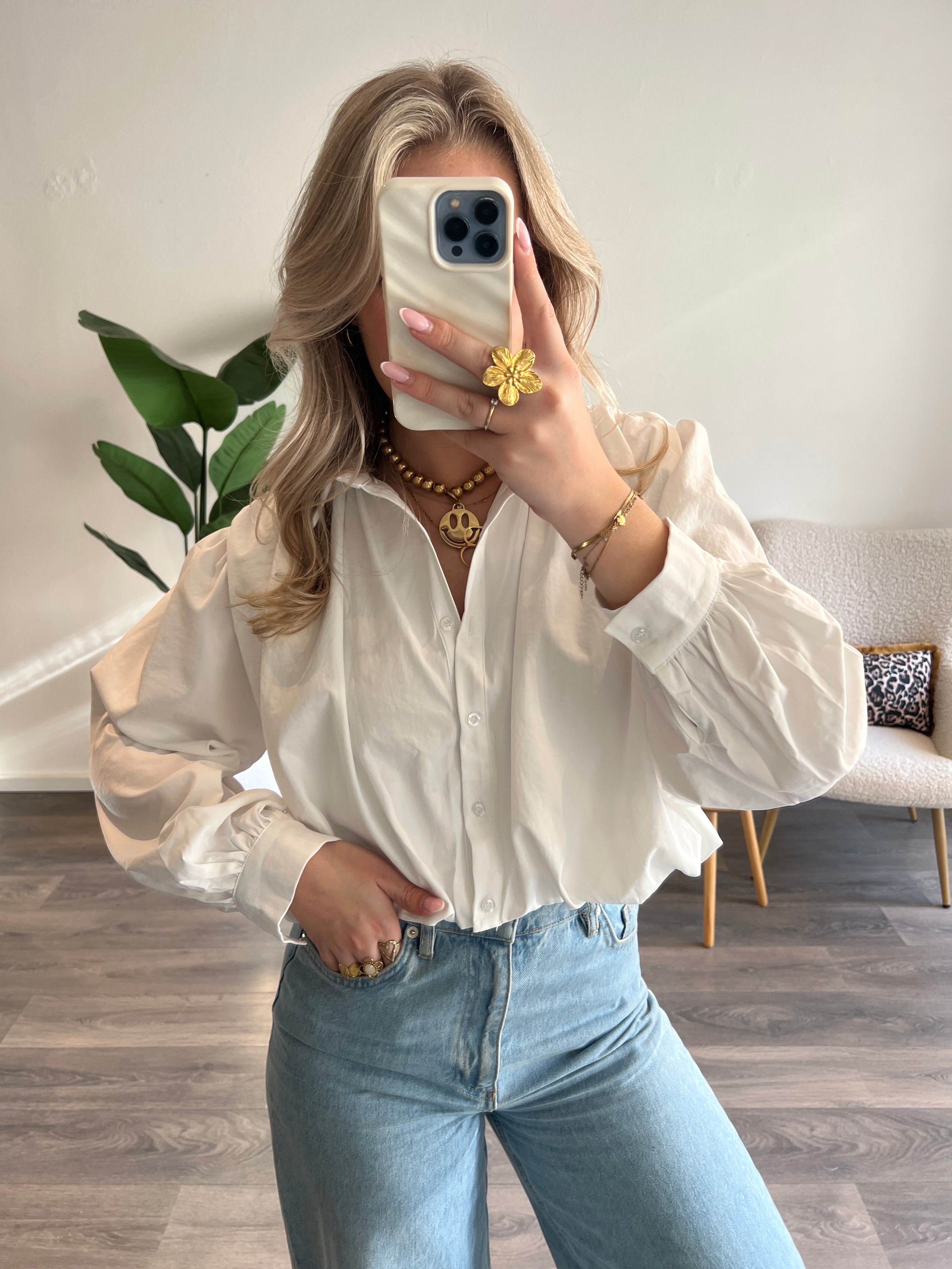 Blouse Bowie | Wit