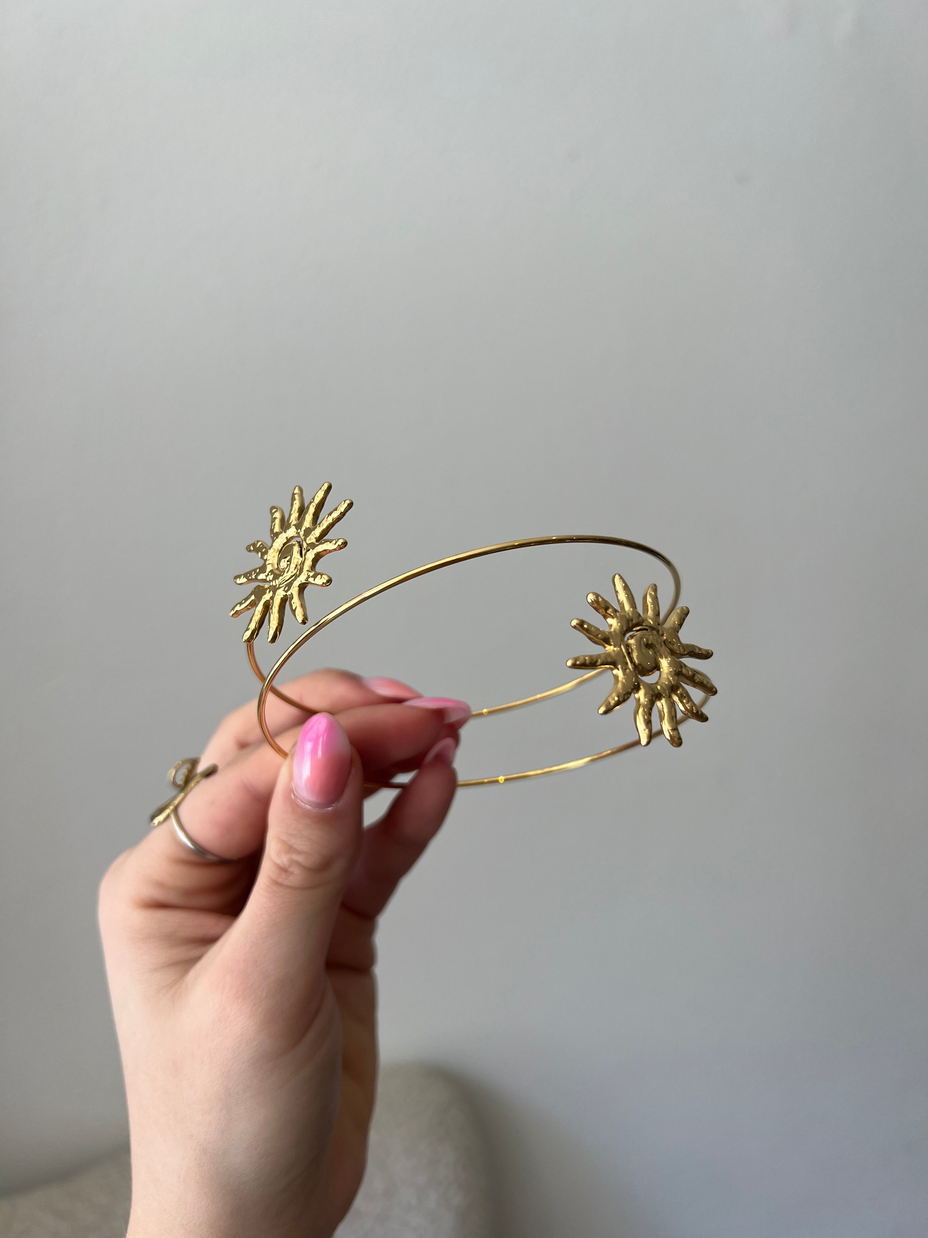 Upper Arm Cuff Sun | Goud