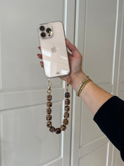 Telefoonkoord Beads | Beige