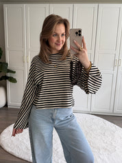 Longsleeve T-shirt Lola | Zwart