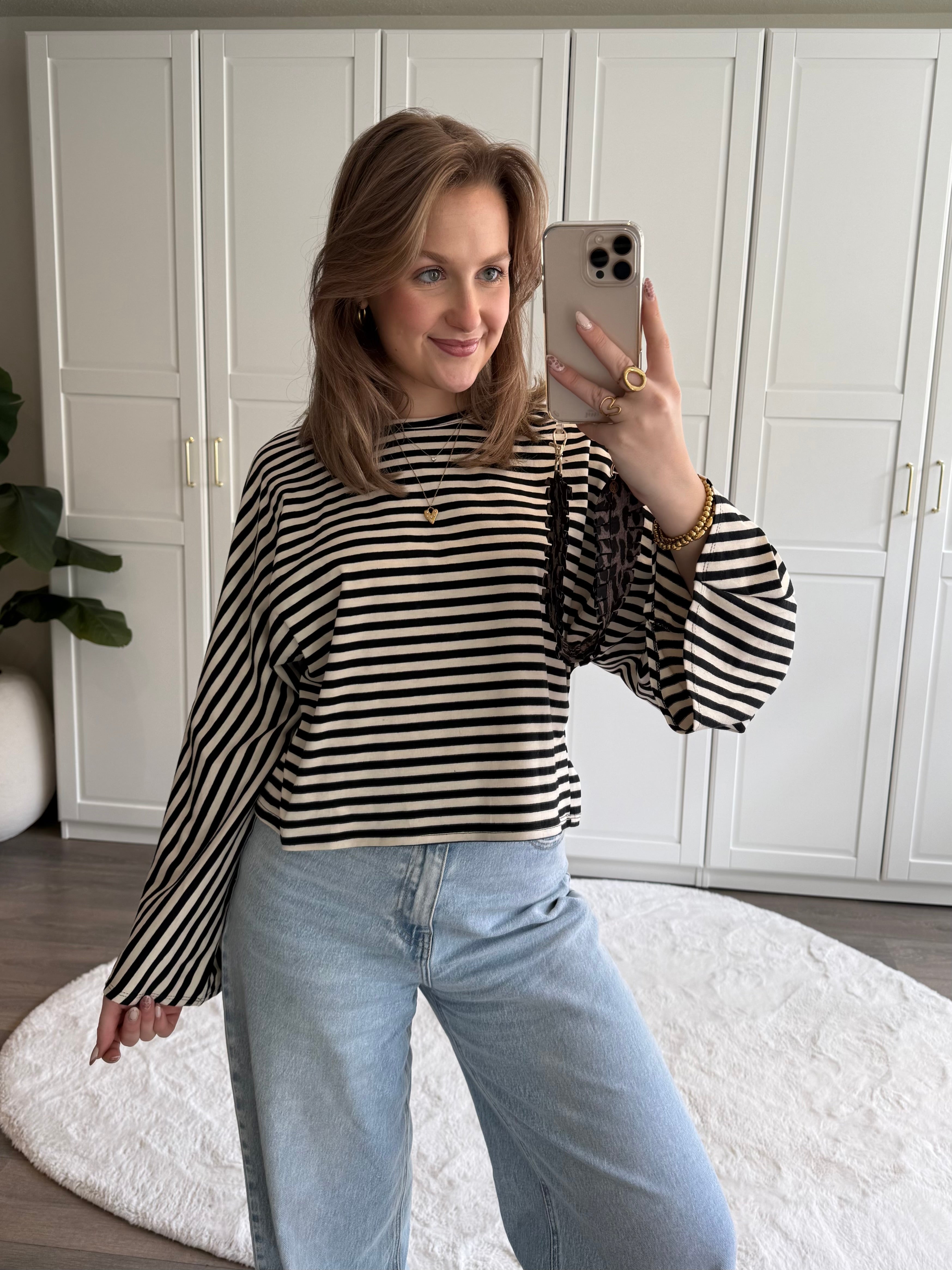 Longsleeve T-shirt Lola | Zwart
