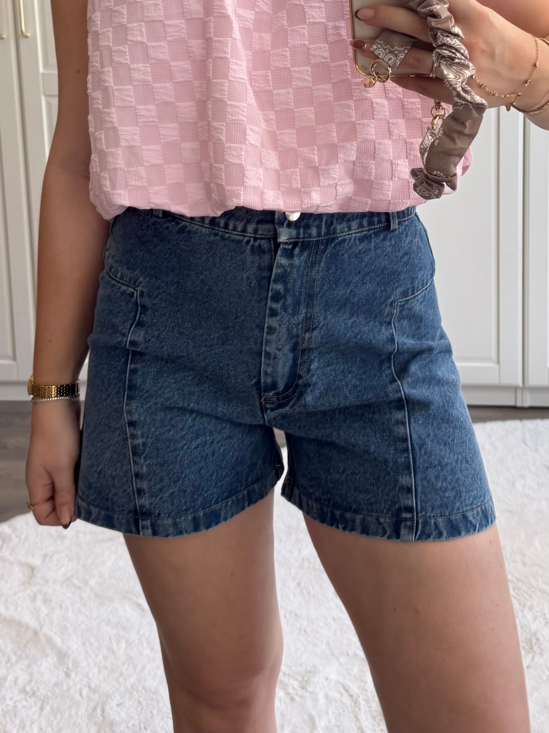 Denim Short Maud | Blauw