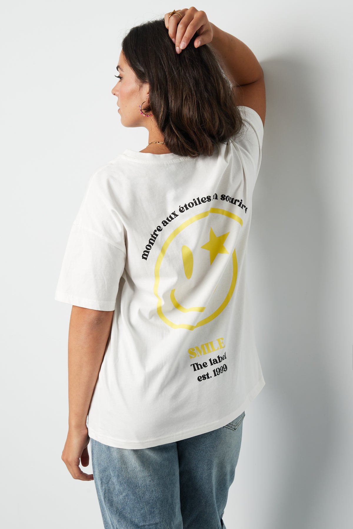 T-Shirt Smiley | Geel