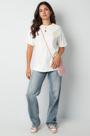 T-Shirt Smiley | Geel