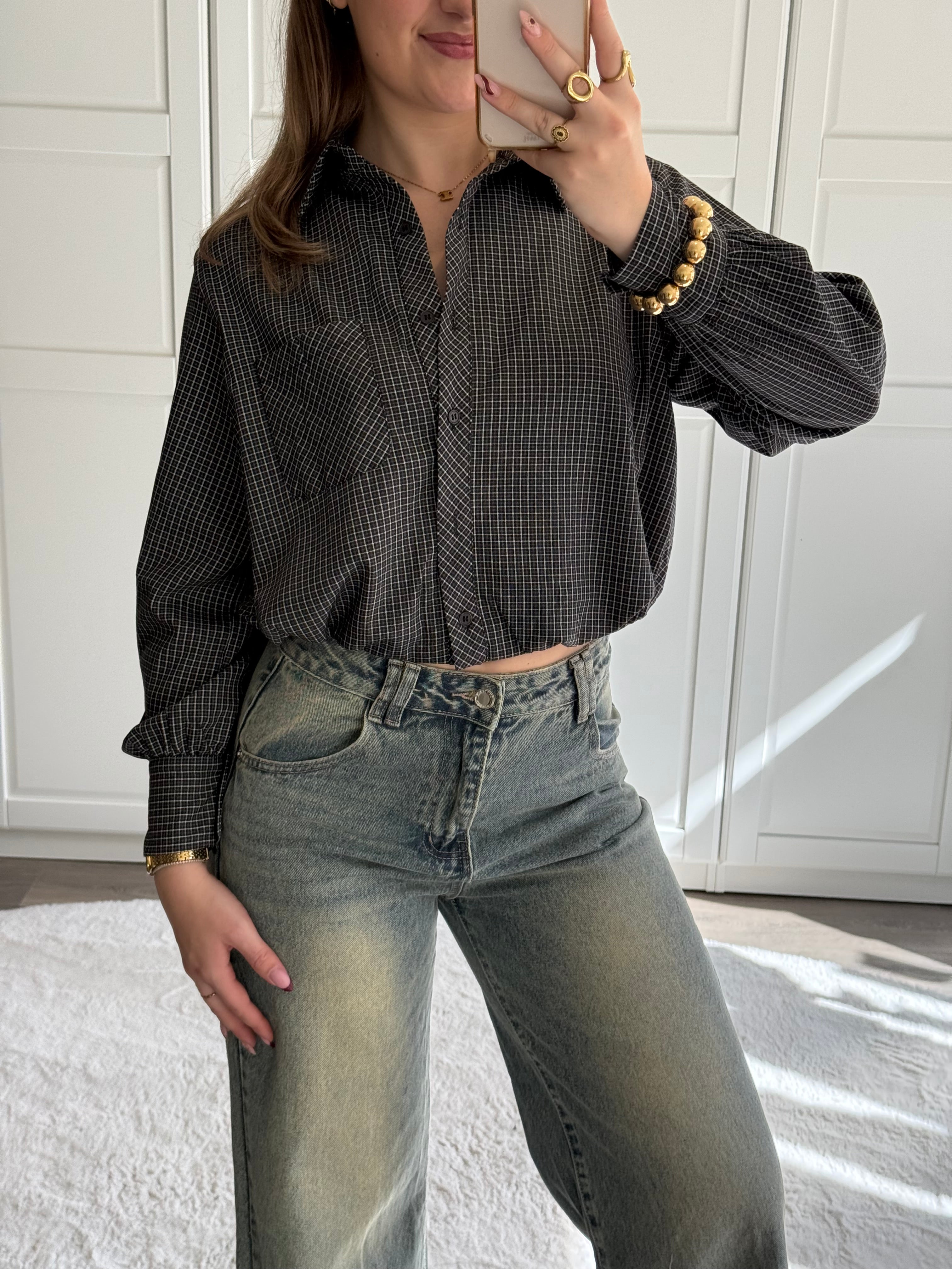 Blouse Isa | Zwart