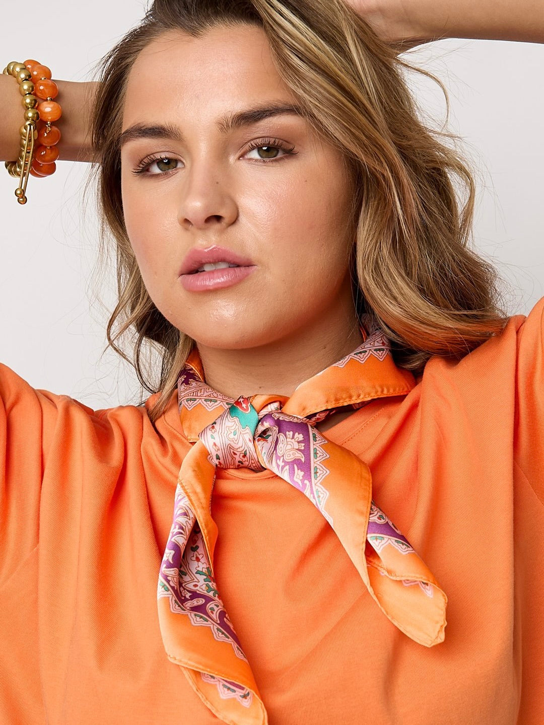 Sjaal Flower | Oranje