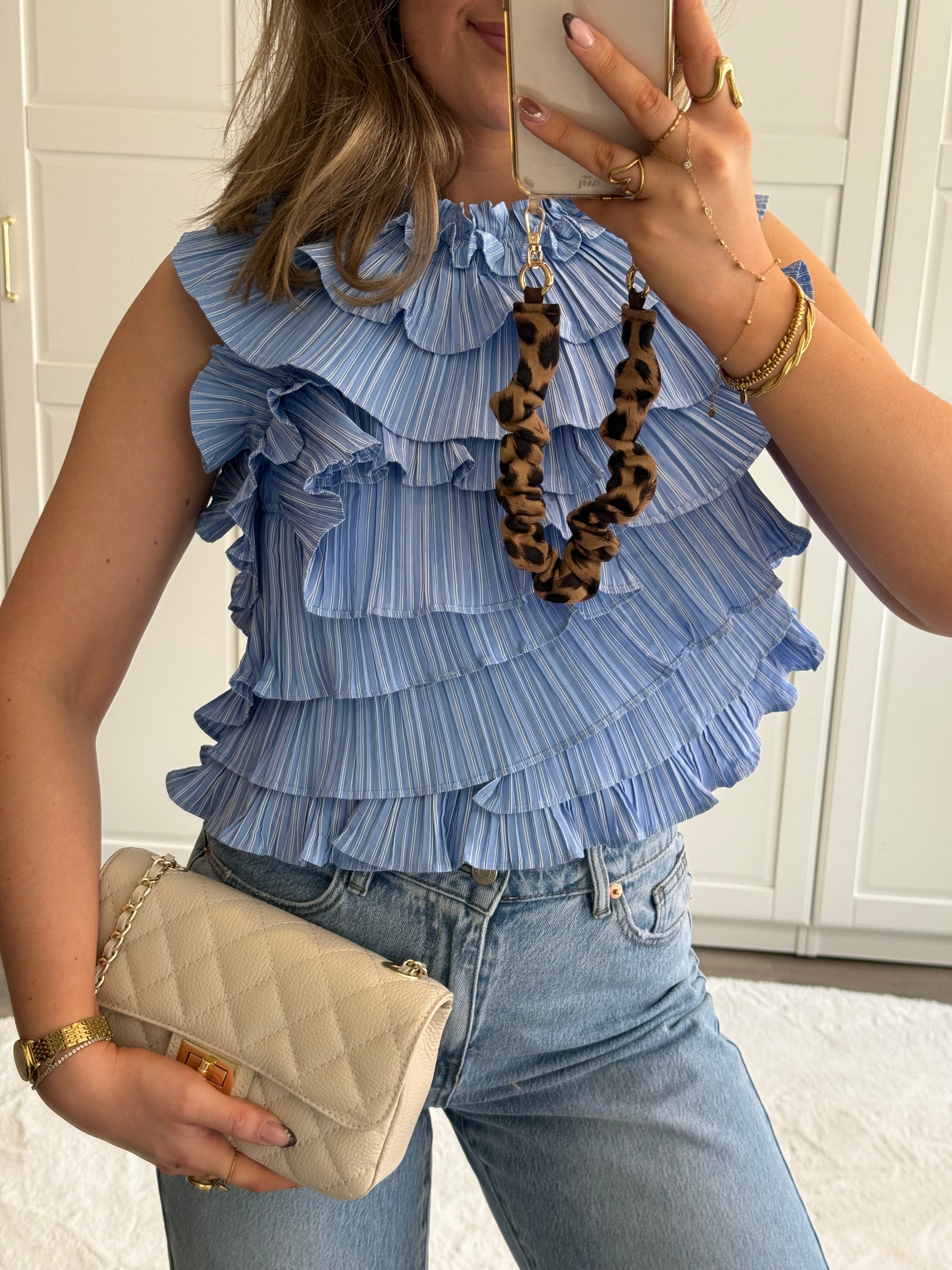 Top Olivia | Blauw