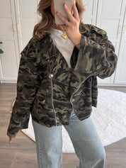 Camo Bikerjack Demi | Army