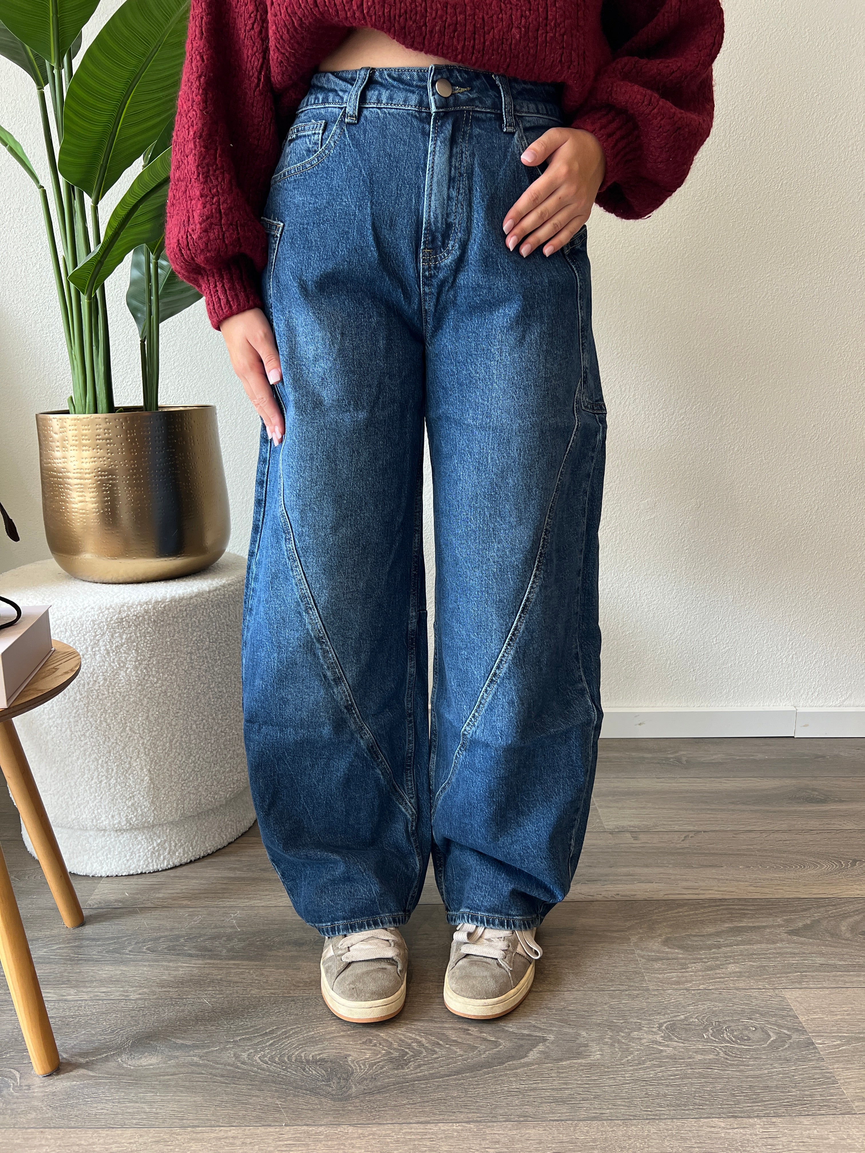 Petite Ballon Jeans 7370 | Blauw