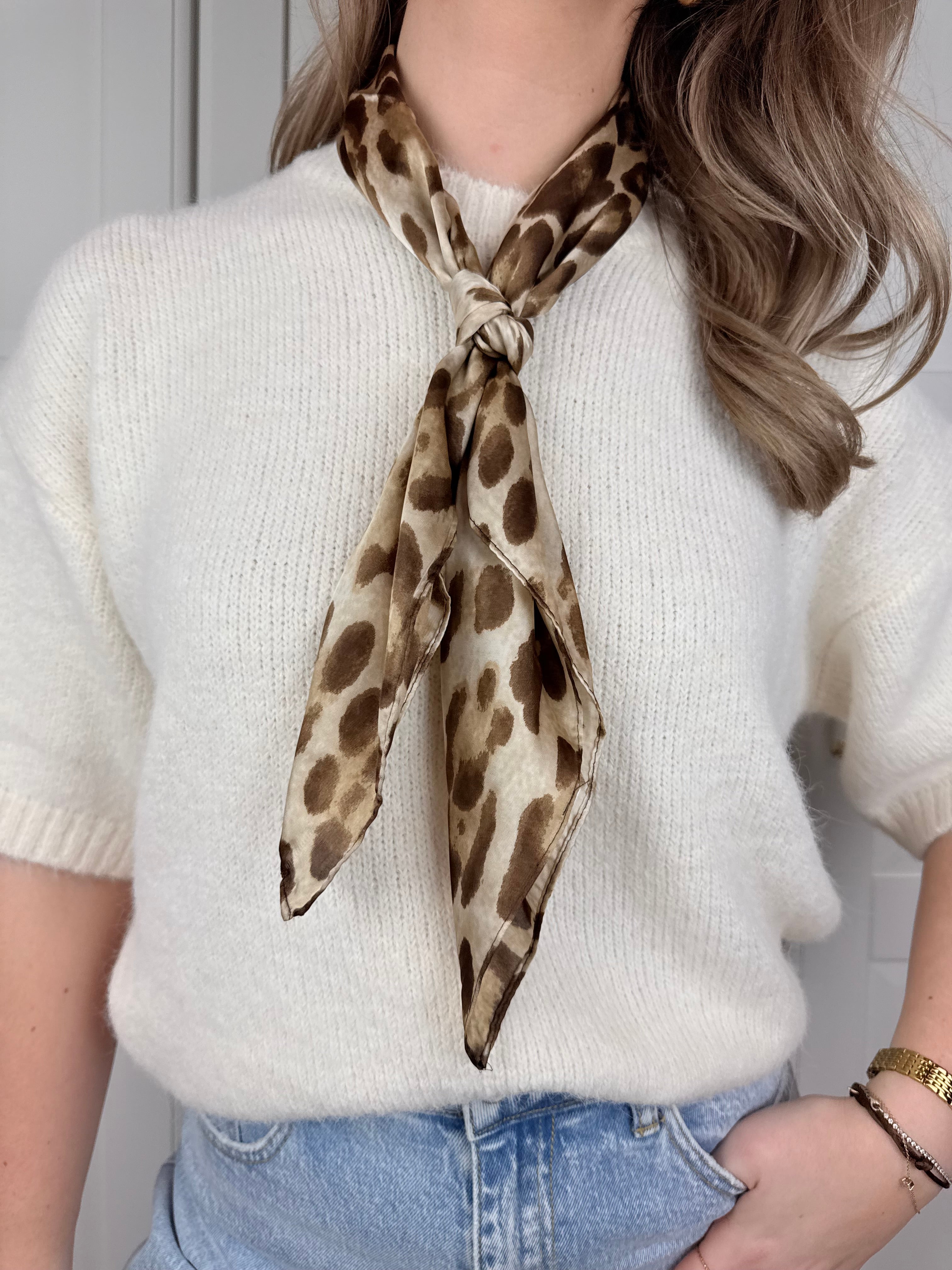 Sjaal Leopard | Beige