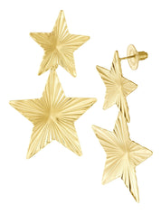 Big Star Oorbellen | Goud