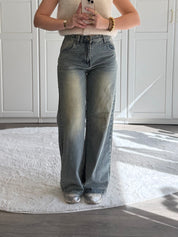 Wide Leg Jeans 3254 | Blauw