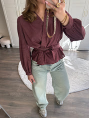 Blouse Mica | Bordeaux
