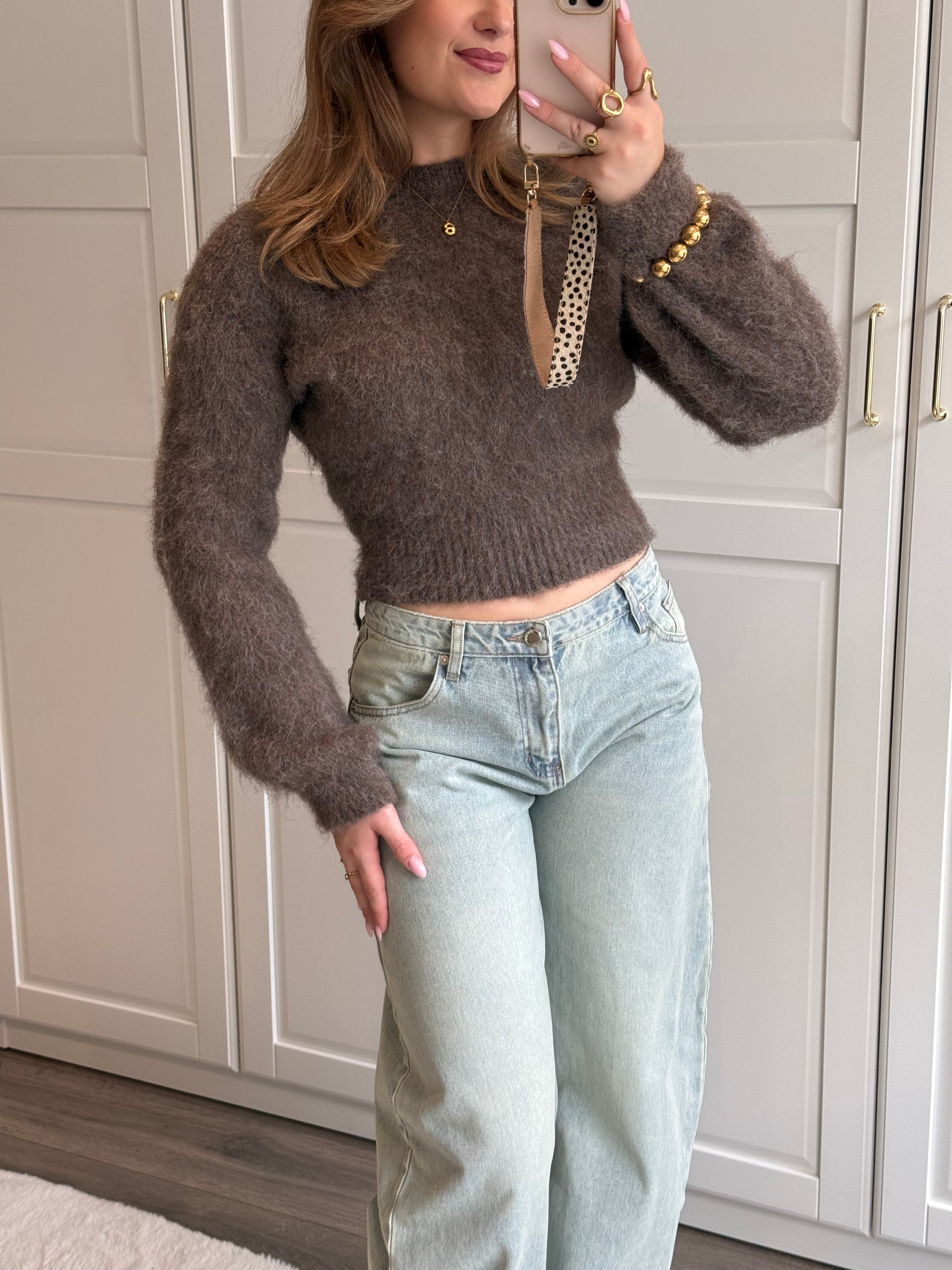 Trui Polly | Bruin