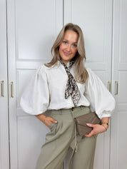 Denim Blouse Charlie | Wit