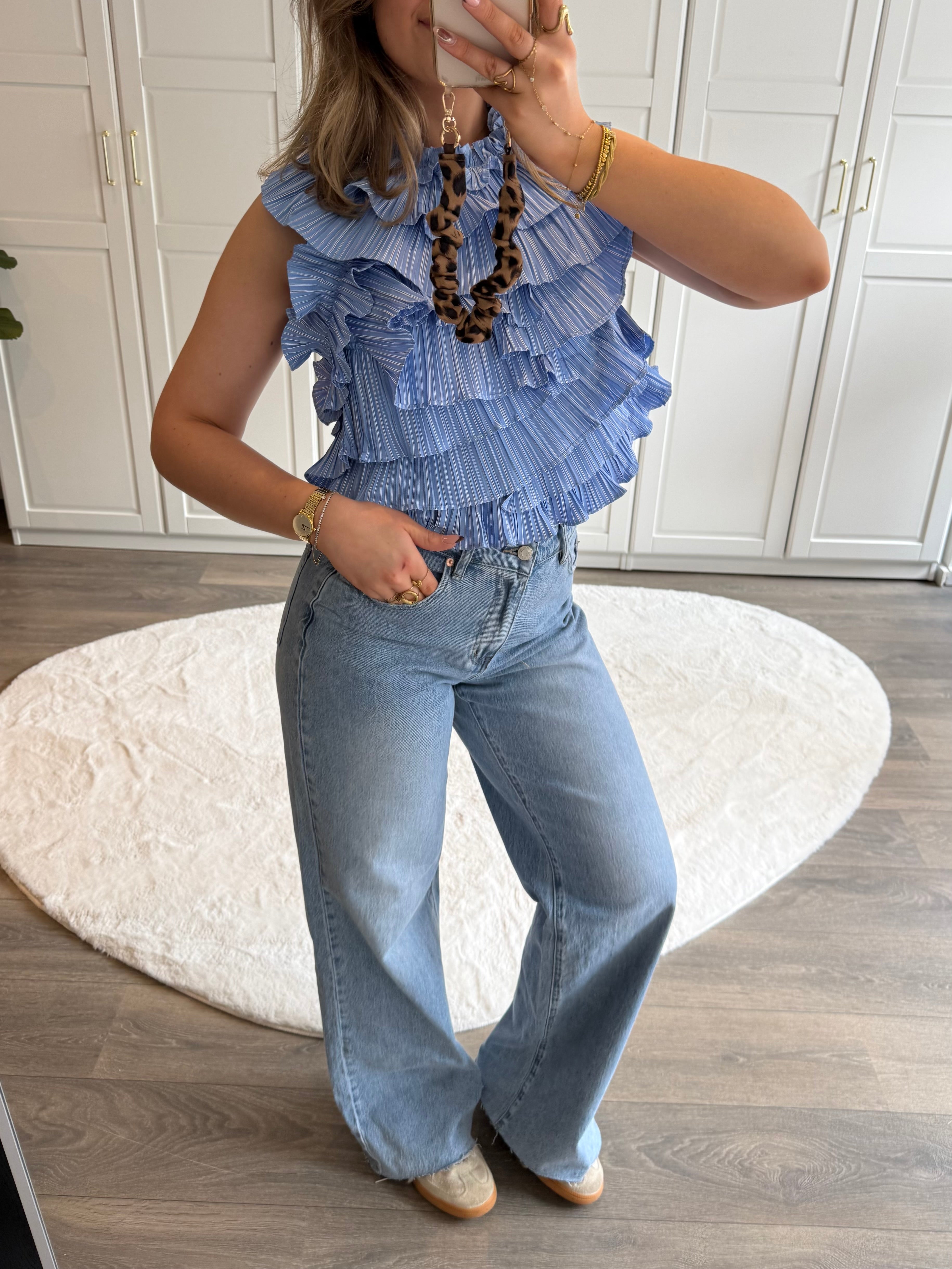 Top Olivia | Blauw