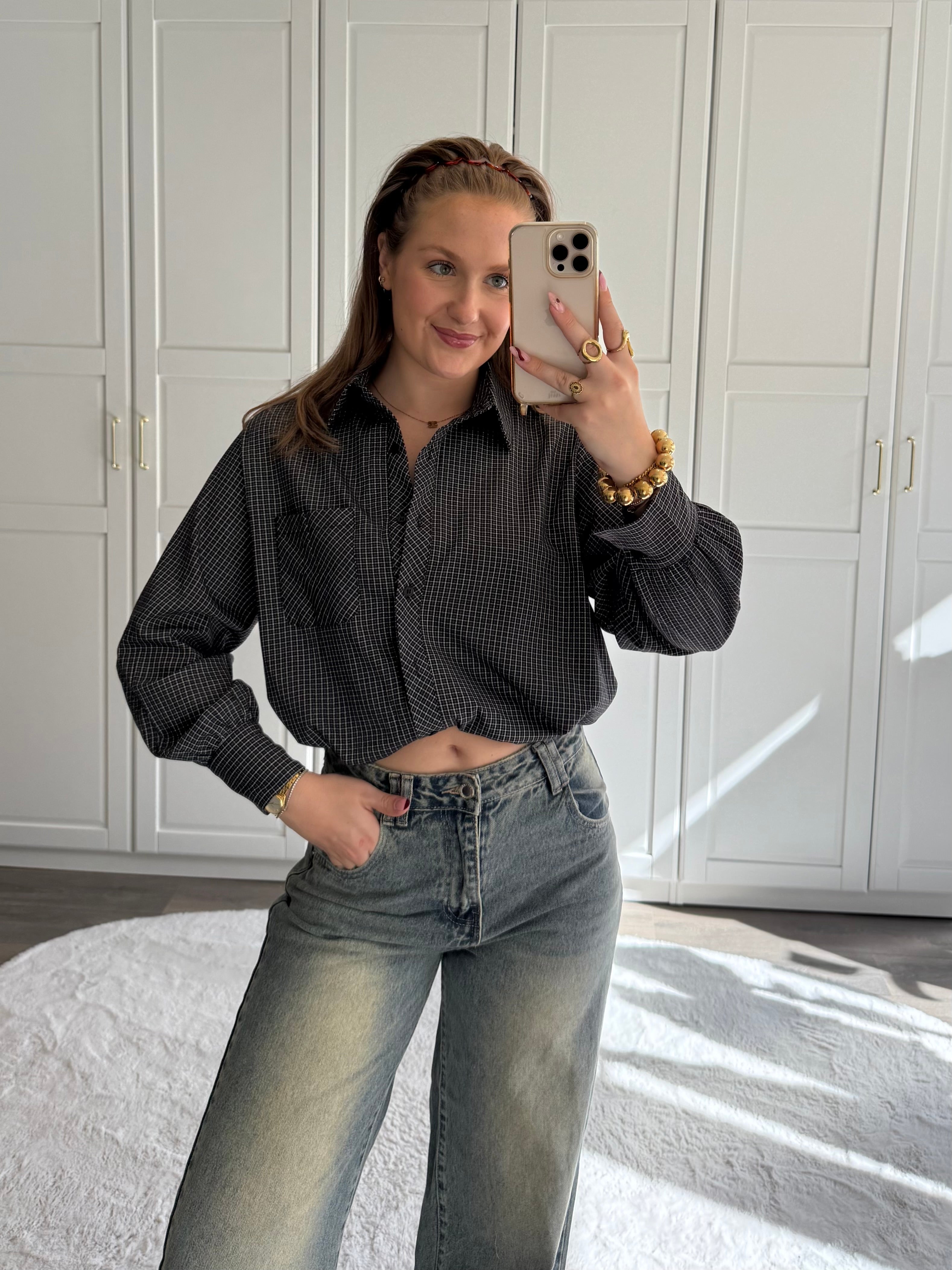 Blouse Isa | Zwart
