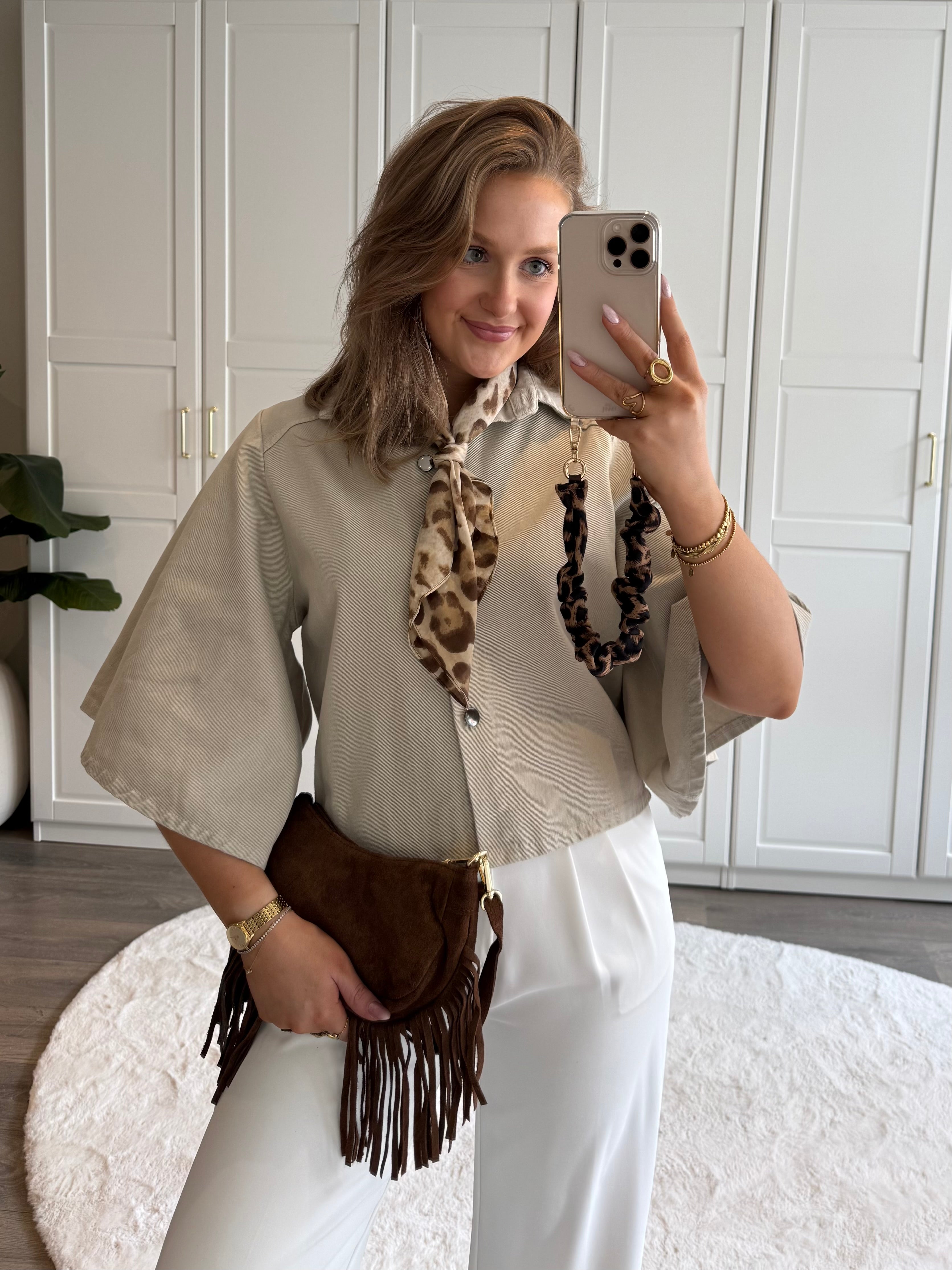 Denim Blouse Bowie | Beige