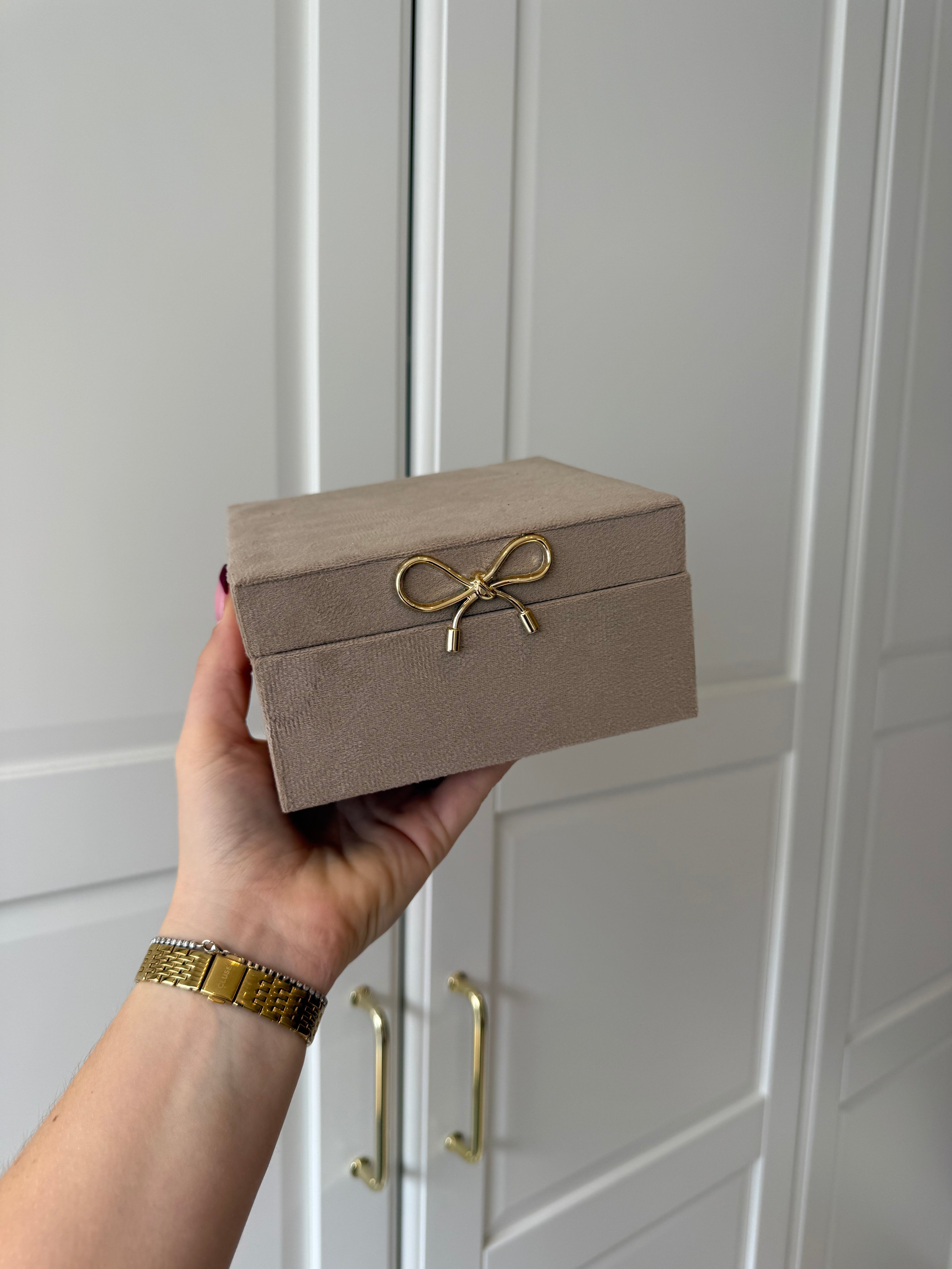 Sieraden Opbergbox Bow | Taupe