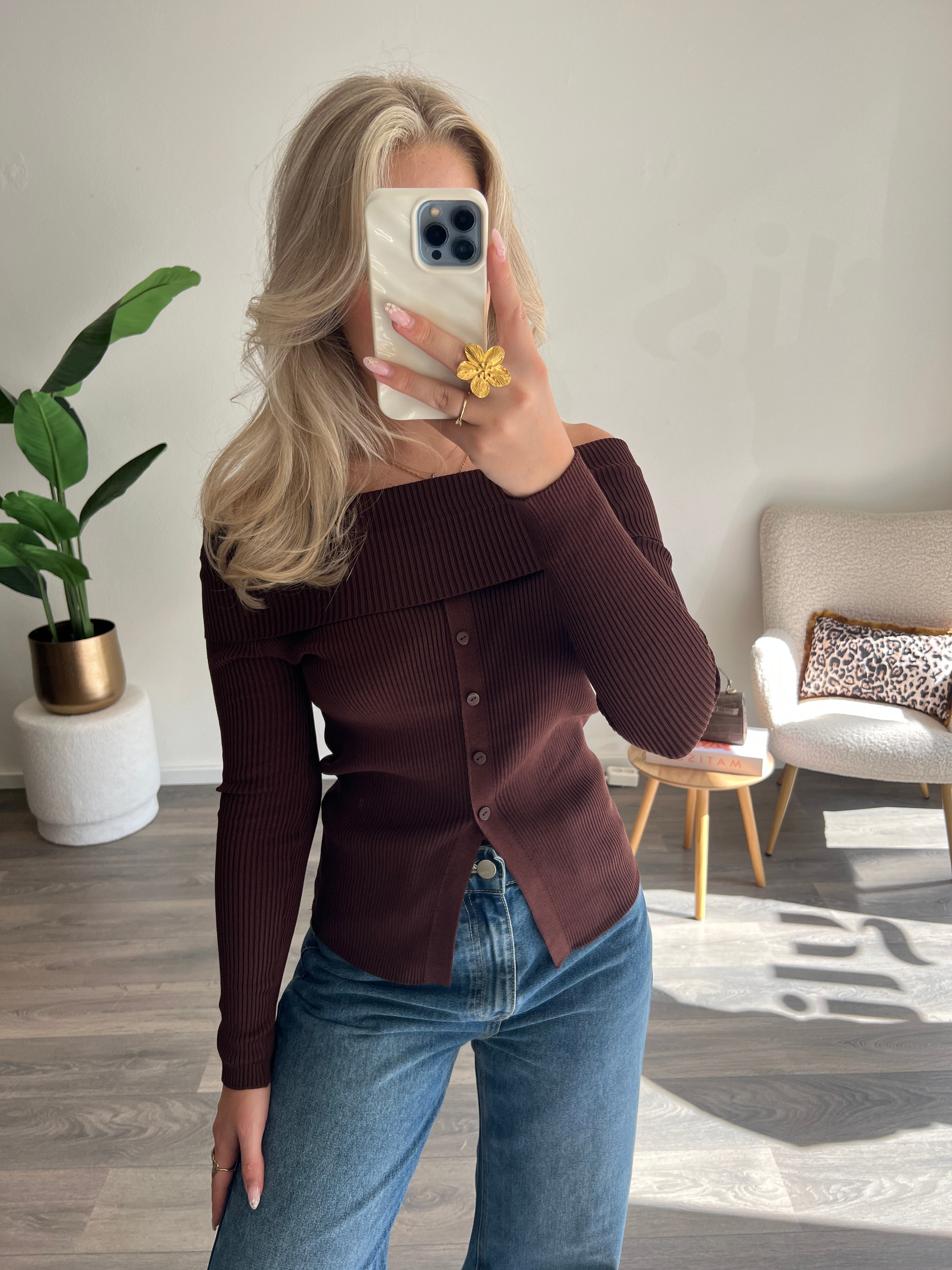 Off Shoulder Top Julia | Choco