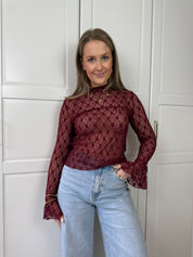 Lace Top Kaya | Bordeaux