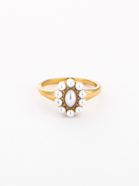 Pearl Vintage Ring | Goud