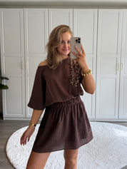 Jurk Lorraine | Bruin