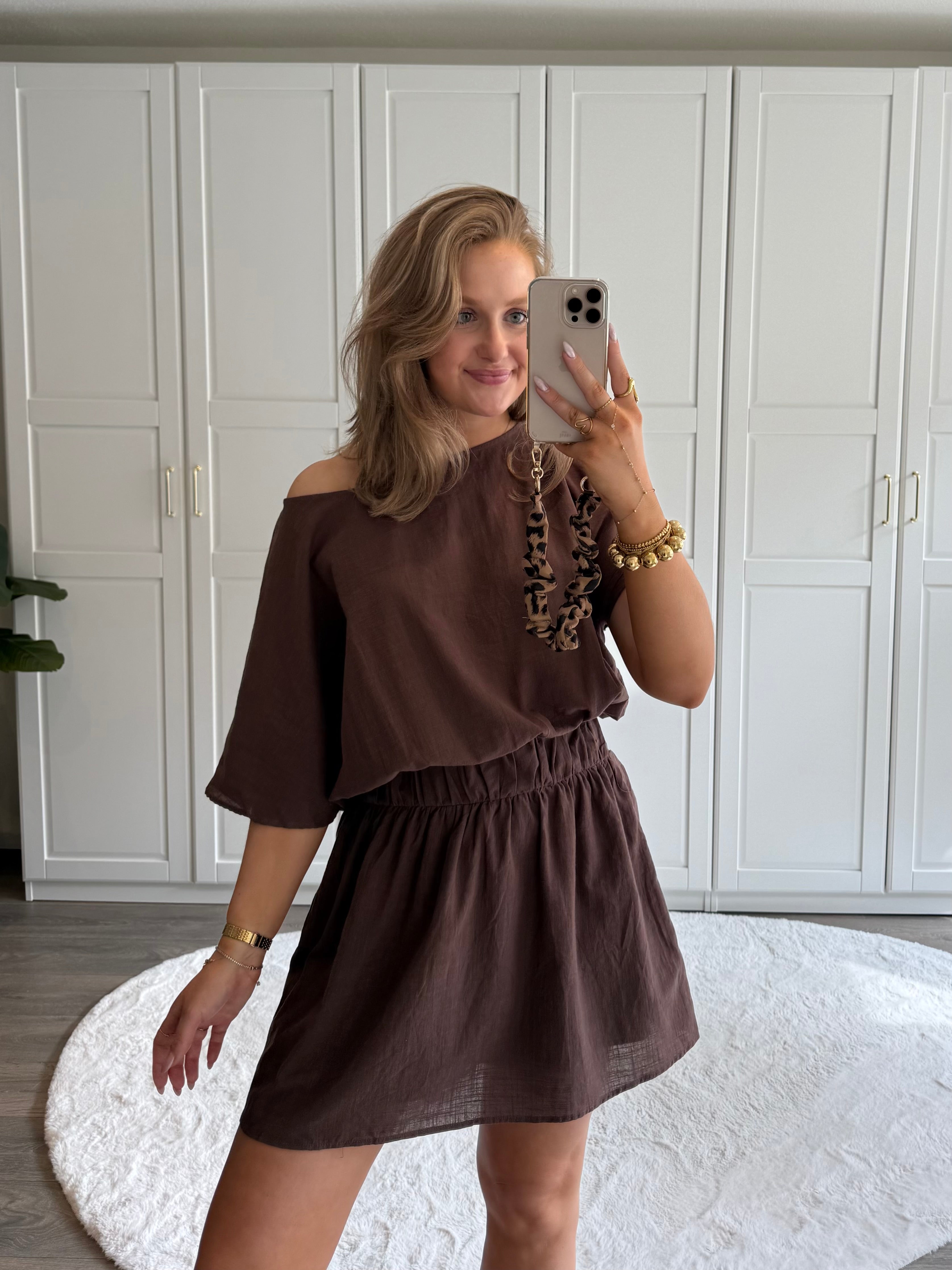 Jurk Lorraine | Bruin