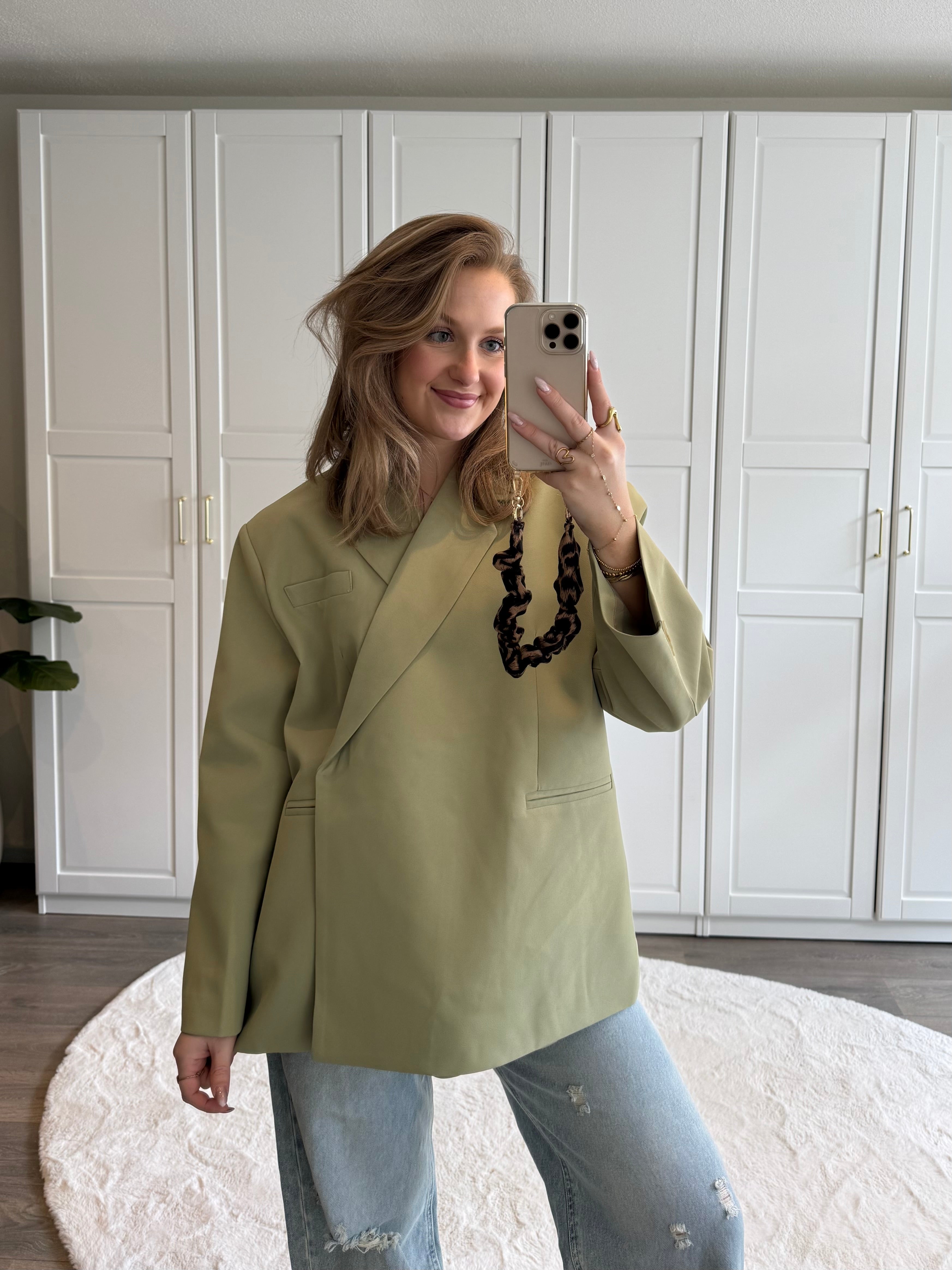 Boxy Blazer Jasmijn | Pistache
