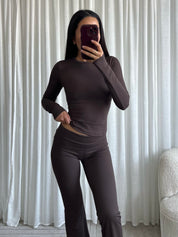 Stretch Top Zoë | Choco
