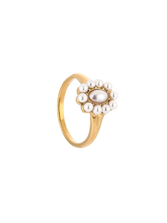 Pearl Vintage Ring | Goud