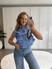 Top Olivia | Blauw