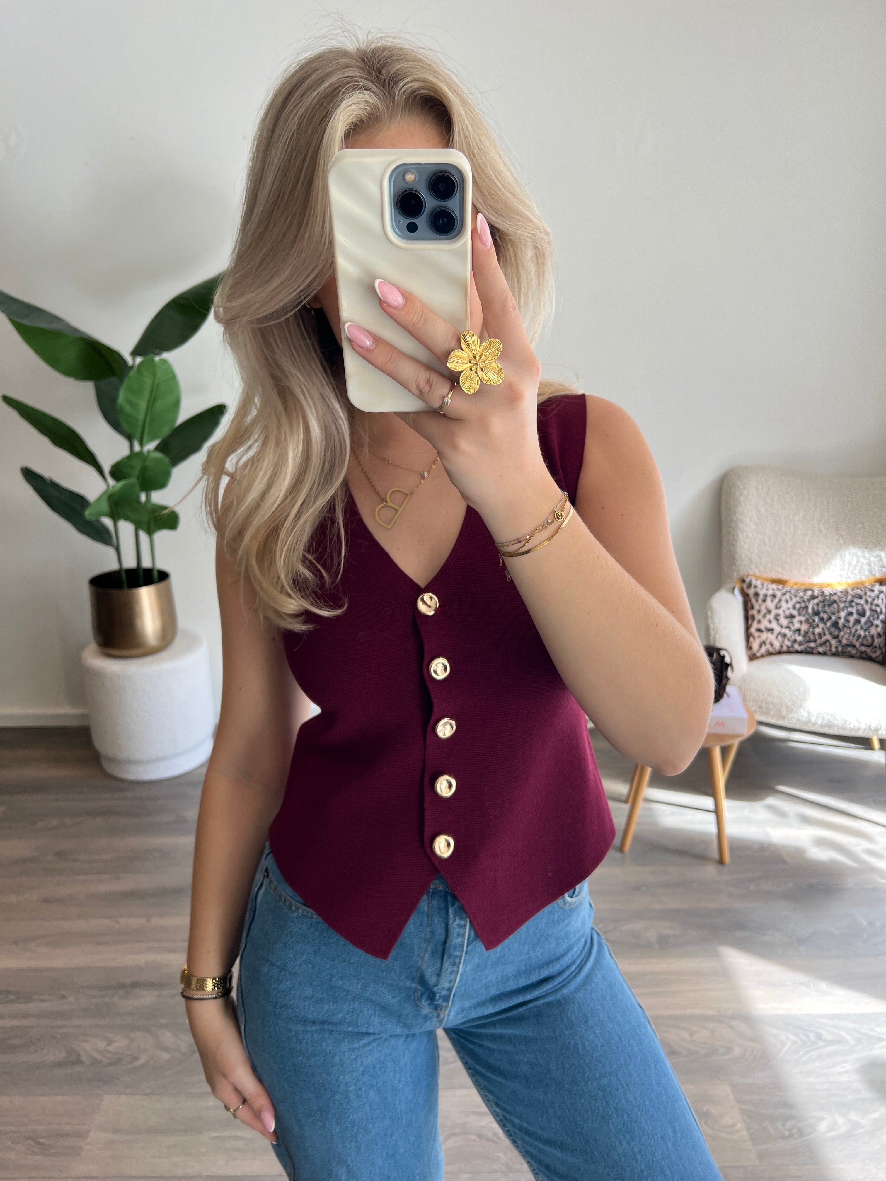 Gilet Joy | Bordeaux