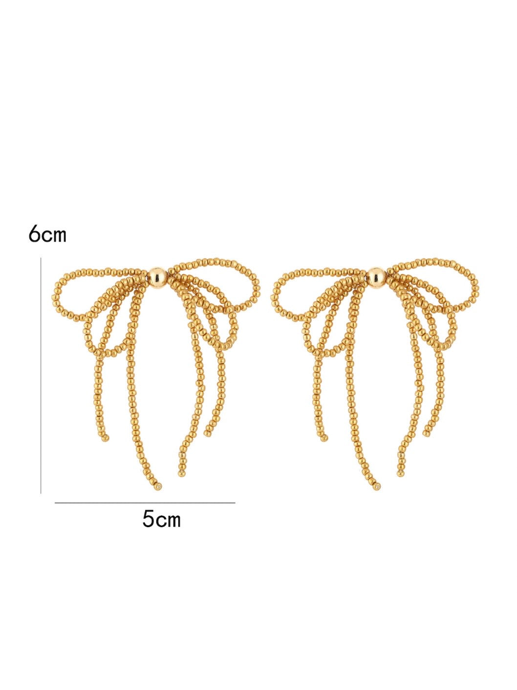 Bow Oorbellen | Goud