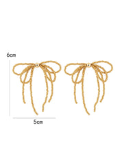 Bow Oorbellen | Goud