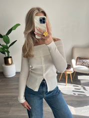 Off Shoulder Top Julia | Wit