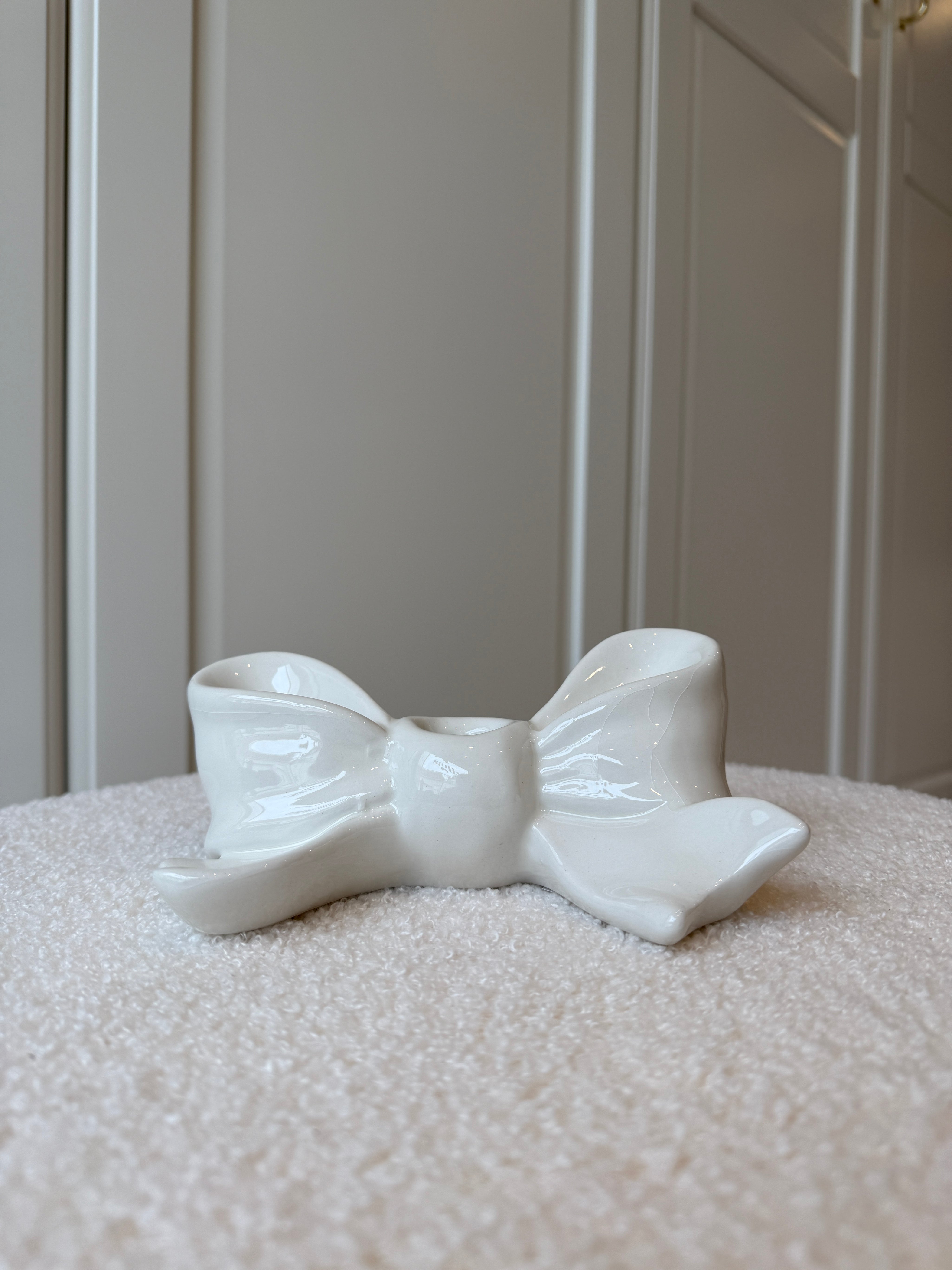 Kaarsenhouder Strik | Wit