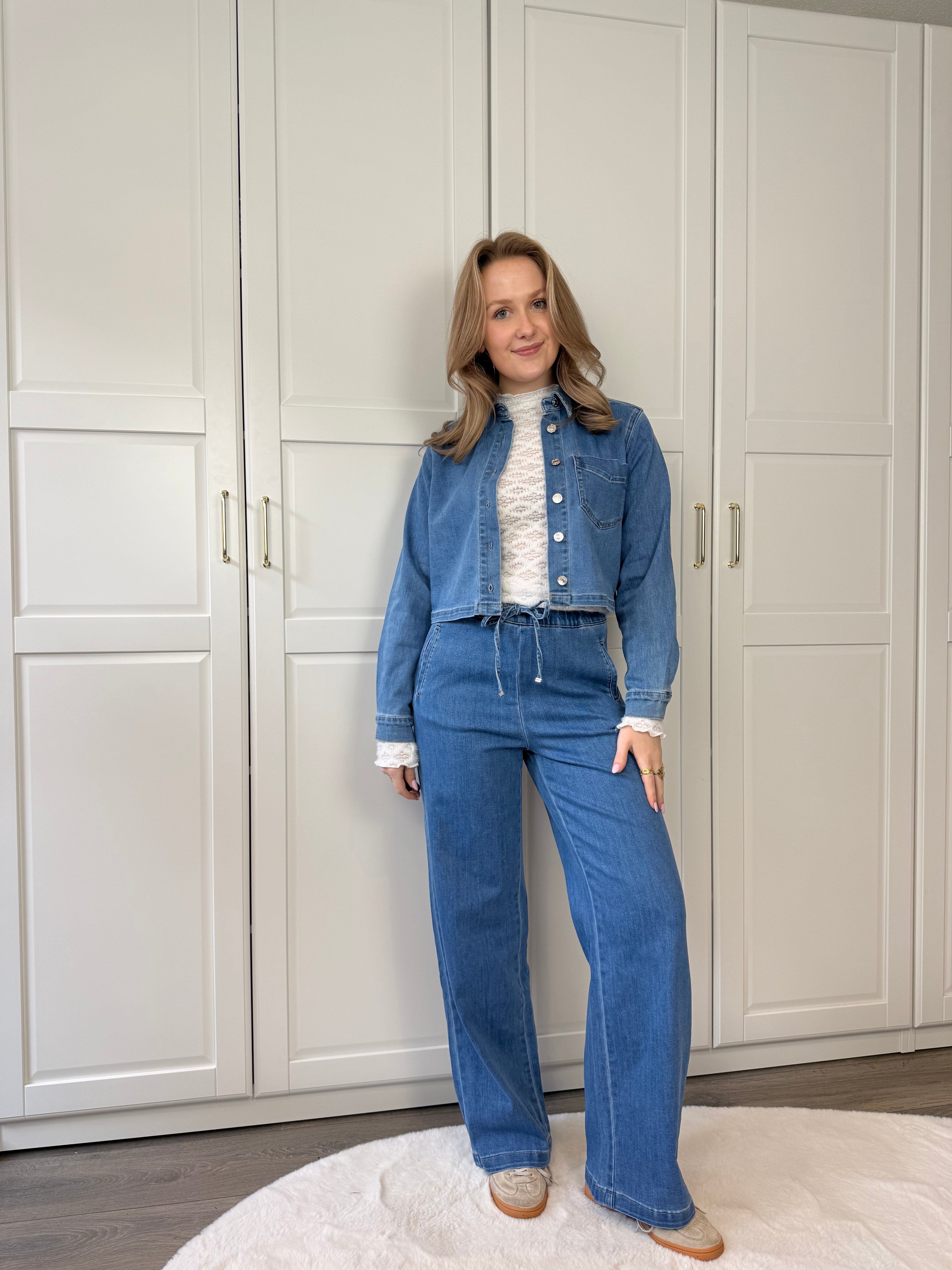 Wide Leg Jogger Jeans Laura | Blauw