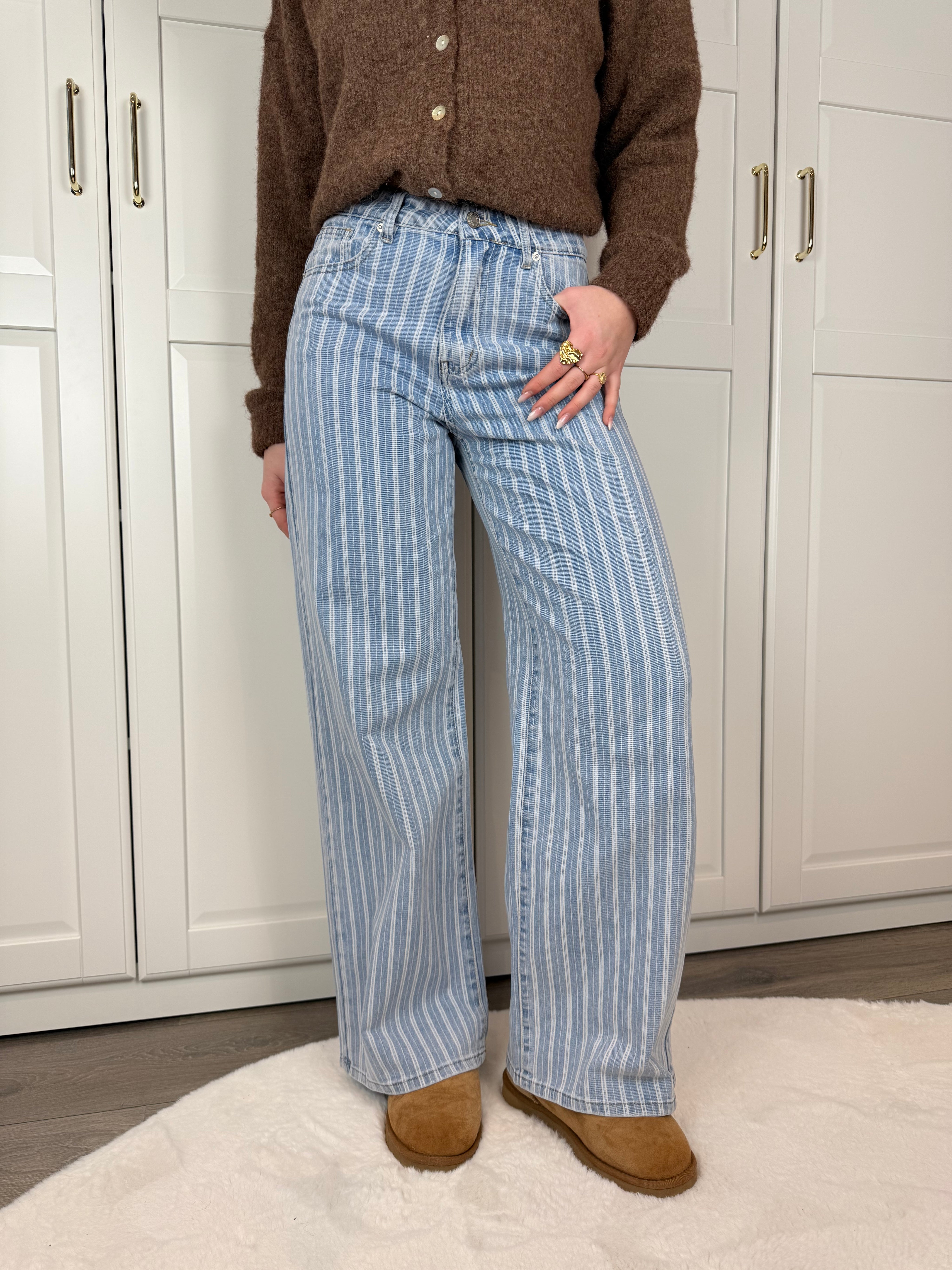 Wide Leg Jeans 3365 | Blauw