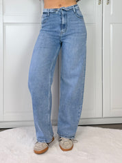Folded Balloon Jeans 1511 | Blauw