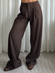 Tall Wide Leg Pantalon Sofia | Choco