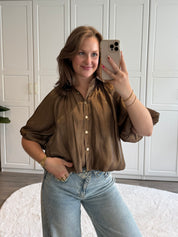 Blouse Lisa | Bruin