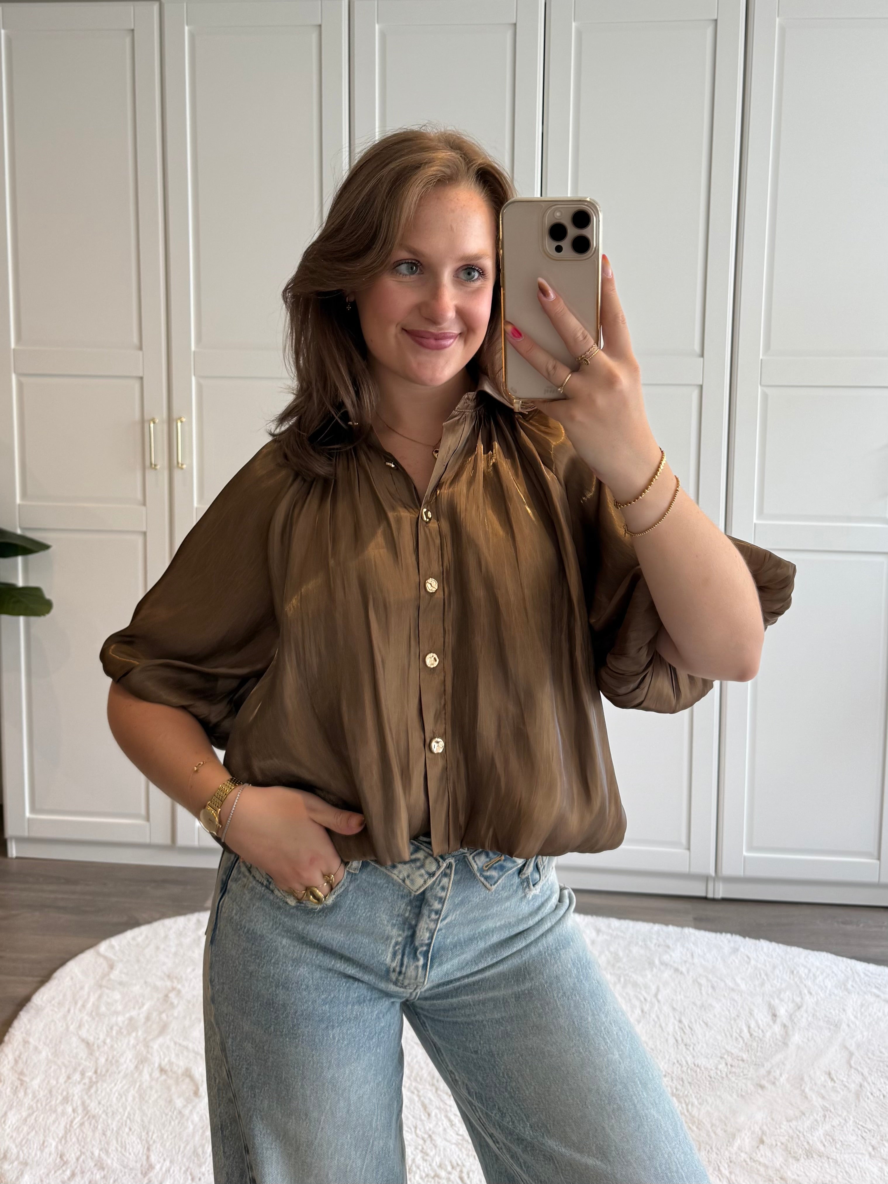Blouse Lisa | Bruin