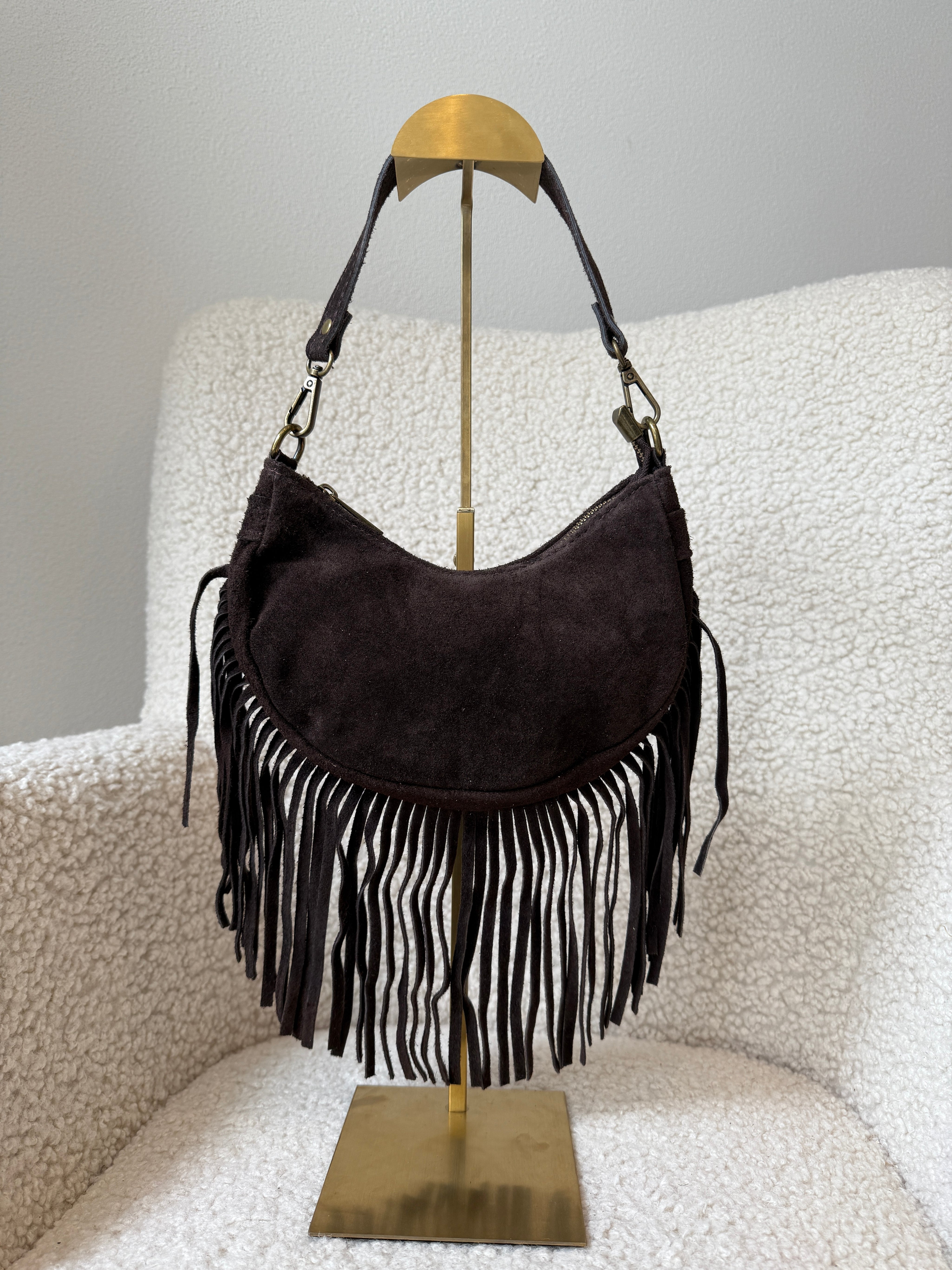 Suede Tas Louise | Choco