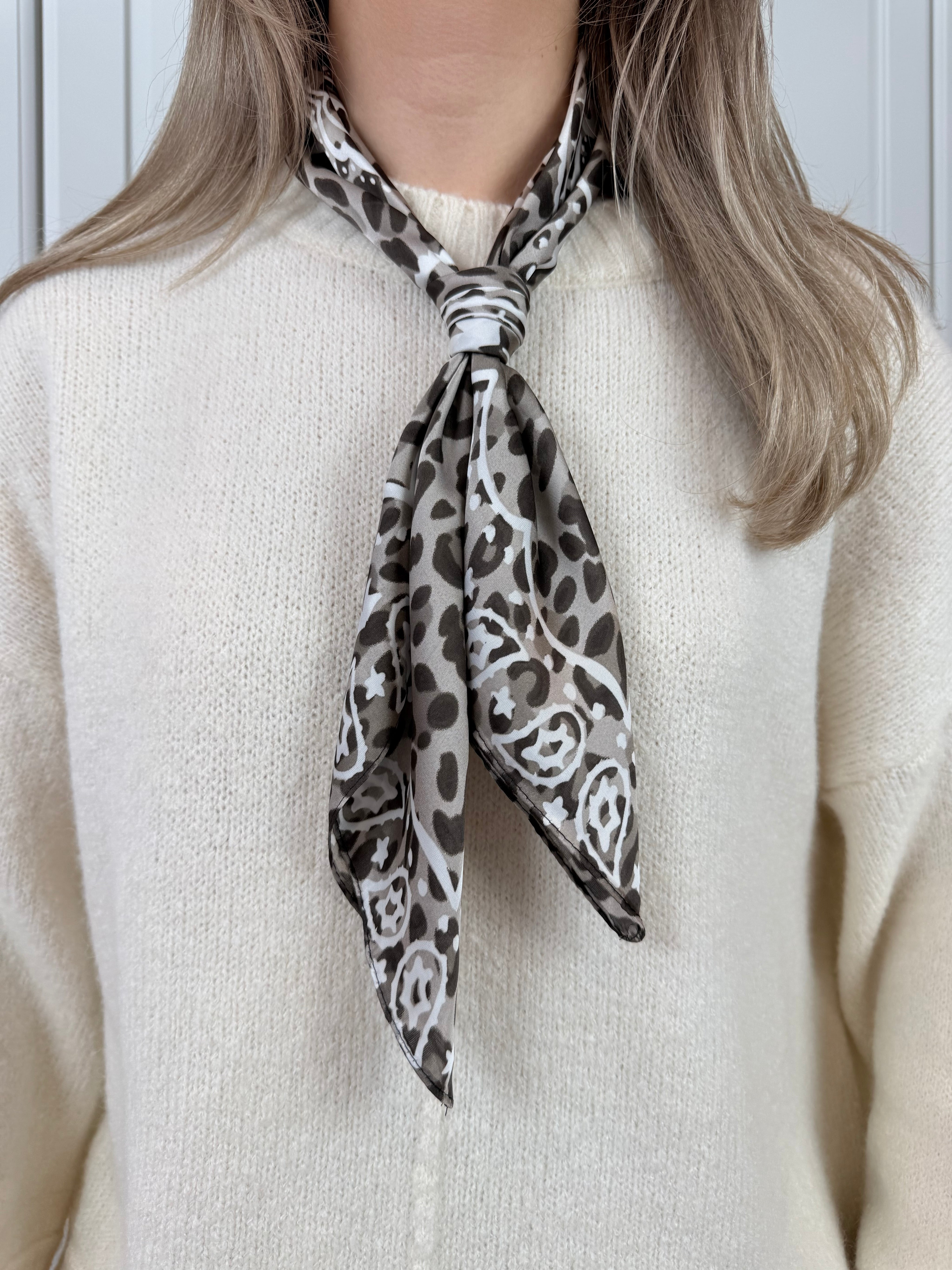 Sjaal Paisley Leopard | Beige