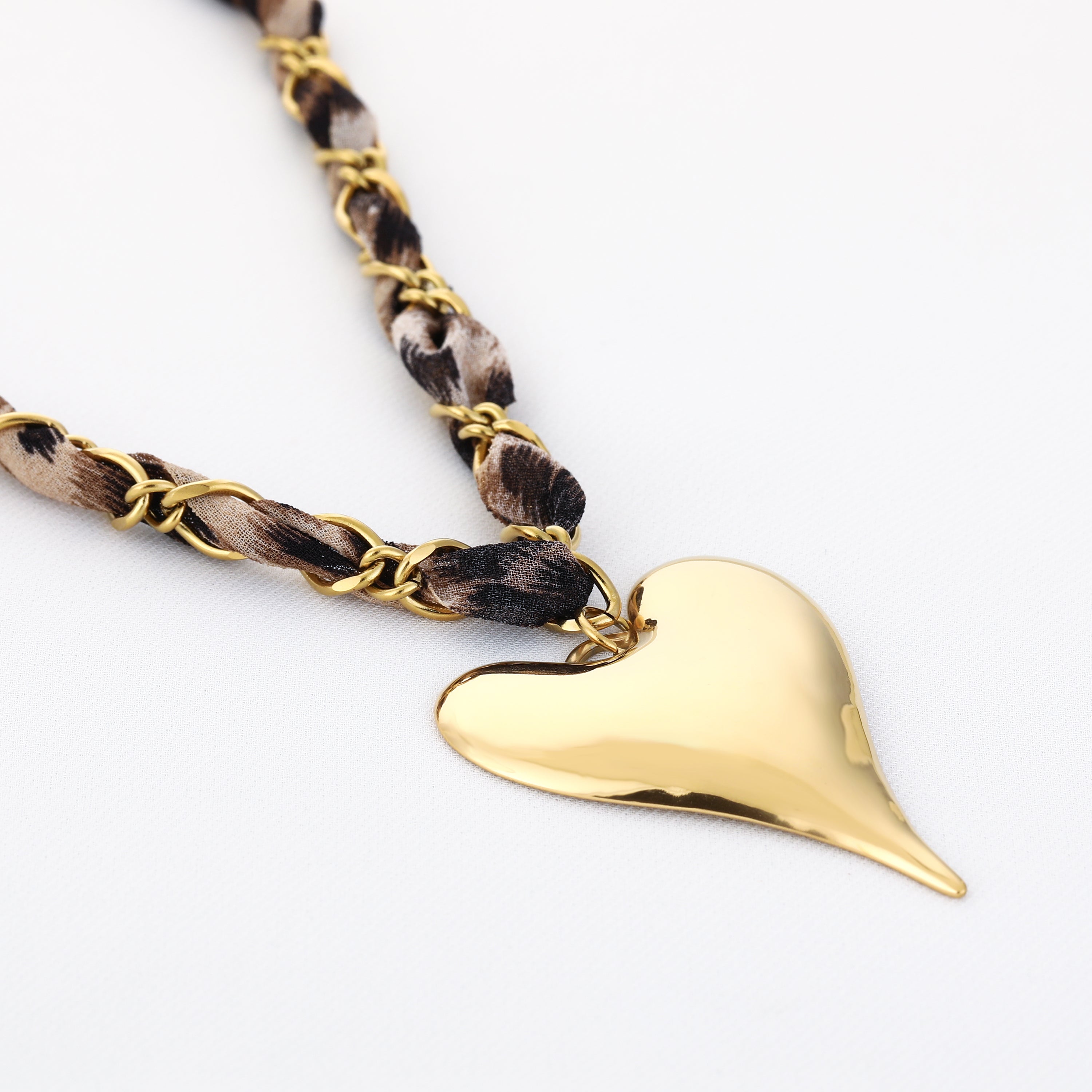 Leo Heart Ketting | Goud