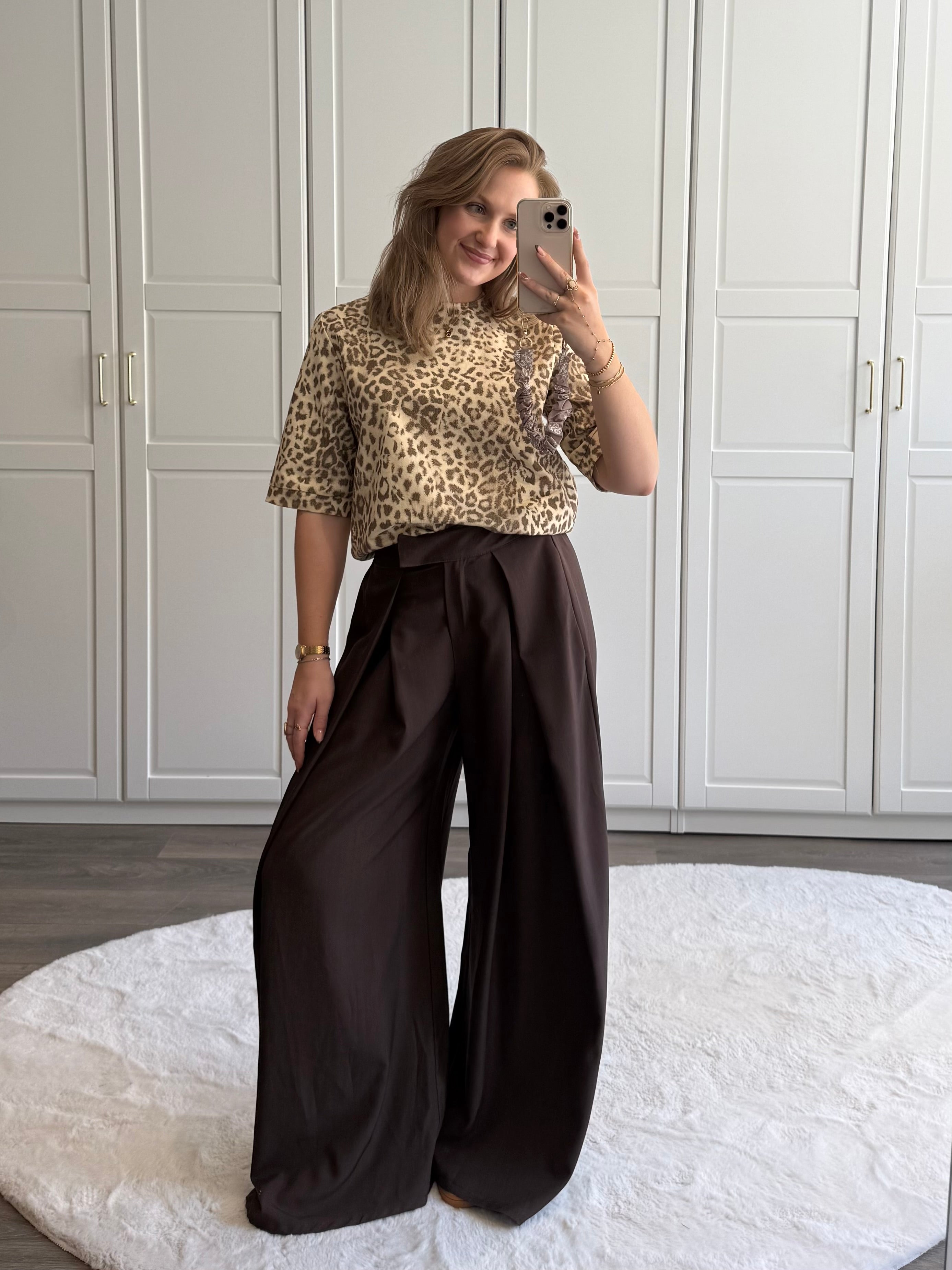 Denim Top Lisa | Leopard